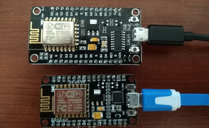 Power supply modules and ESP8266 module types.